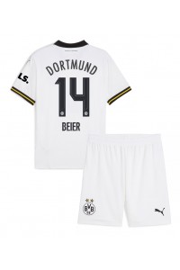 Fotbalové Dres Borussia Dortmund Maximilian Beier #14 Dětské Třetí Oblečení 2024-25 Krátký Rukáv (+ trenýrky)